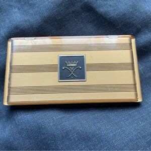 Vintage Cigarette Resin Hinge Case with Crown Emblem